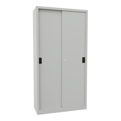 Pavoy Schiebetürenschrank, 1950x1000x400 mm, 4 Böden verzinkt, RAL 7035