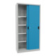 Pavoy Schiebetürenschrank, 1950x1000x400 mm, 4 Böden verzinkt, RAL 7035/5012-4