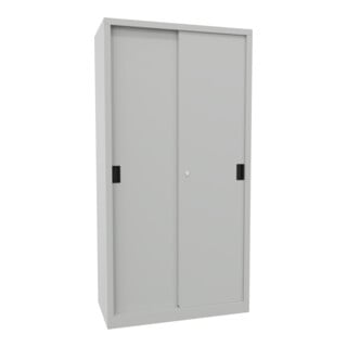 Pavoy Schiebetürenschrank, 1950x1000x500 mm, 4 Böden verzinkt, RAL 7035