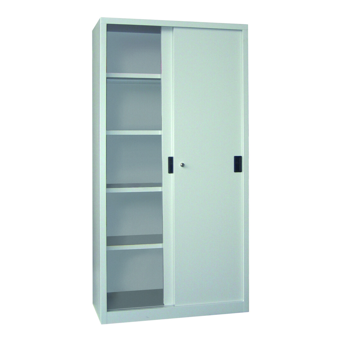Pavoy Schiebetürenschrank, 1950x1000x500 mm, 4 Böden verzinkt, RAL 7035