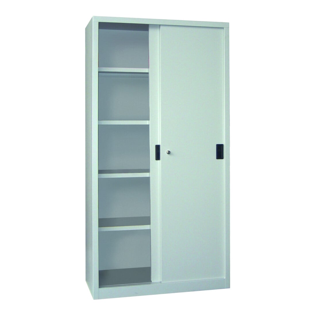 Pavoy Schiebetürenschrank, 1950x1000x500 mm, 4 Böden verzinkt, RAL 7035