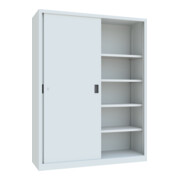 Pavoy Schiebetürenschrank, 1950x1500x500 mm, 8 Böden verzinkt, RAL 7035-3