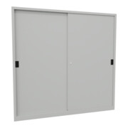 Pavoy Schiebetürenschrank, 1950x2000x400 mm, 8 Böden verzinkt, RAL 7035