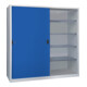 Pavoy Schiebetürenschrank, 1950x2000x400 mm, 8 Böden verzinkt, RAL 7035/5010-4