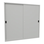 Pavoy Schiebetürenschrank, 1950x2000x500 mm, 8 Böden verzinkt, RAL 7035