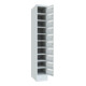 Pavoy Schließfachschrank, 1 x 10 Fächer, Korpus / Front Lichtgrau