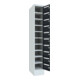 Pavoy Schließfachschrank, 1 x 10 Fächer, Korpus Lichtgrau/ Front Anthrazitgrau