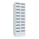 Pavoy Schließfachschrank, 2 x 10 Fächer, Korpus / Front Lichtgrau
