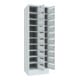Pavoy Schließfachschrank, 2 x 10 Fächer, Korpus / Front Lichtgrau
