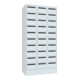 Pavoy Schließfachschrank, 3 x 10 Fächer, Korpus / Front Lichtgrau