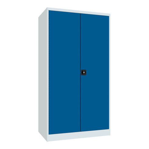 Pavoy Schwerlastschrank 1950x1040x630, 4 Fachböden a 120 kg Traglast, RAL 7035/5010