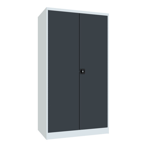 Pavoy Schwerlastschrank 1950x1040x630, 4 Fachböden a 120 kg Traglast, RAL 7035/7016