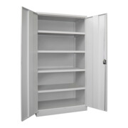 Pavoy Schwerlastschrank 1950x1040x630, 4 Fachböden a 120 kg Traglast, RAL 7035