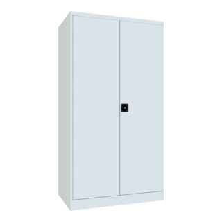Pavoy Schwerlastschrank 1950x1040x630, 4 Fachböden a 120 kg Traglast, RAL 7035