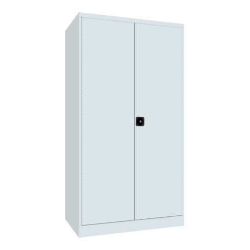 Pavoy Schwerlastschrank 1950x1040x630, 4 Fachböden a 120 kg Traglast, RAL 7035