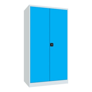 Pavoy Schwerlastschrank 1950x1040x630, 4 Fachböden a 200 kg Traglast, RAL 7035/5012