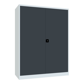 Pavoy Schwerlastschrank 1950x1470x630 Großraum, 4 Fachböden a 120 kg, RAL 7035/7016