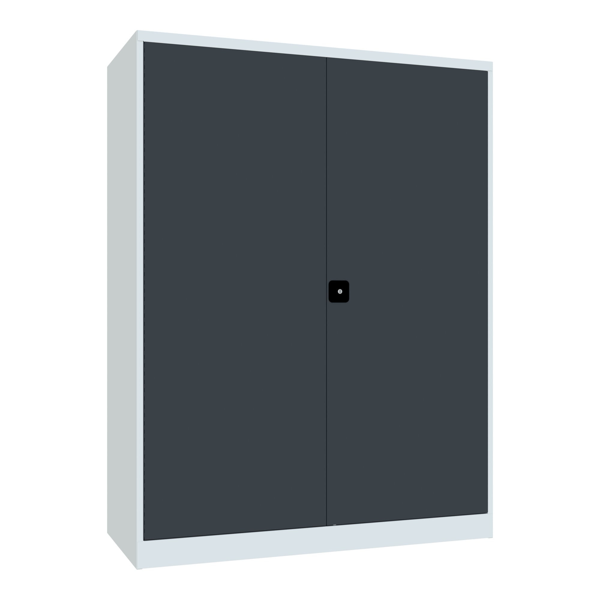 Pavoy Schwerlastschrank 1950x1470x630 Großraum, 4 Fachböden a 120 kg, RAL 7035/7016