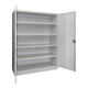 Pavoy Schwerlastschrank 1950x1470x630 Großraum, 4 Fachböden a 120 kg, RAL 7035-1