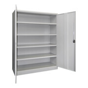 Pavoy Schwerlastschrank 1950x1470x630 Großraum, 4 Fachböden a 120 kg, RAL 7035-2