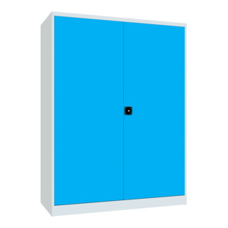 Pavoy Schwerlastschrank 1950x1470x630 Großraum, 4 FB a 120 kg, RAL 7035/5012