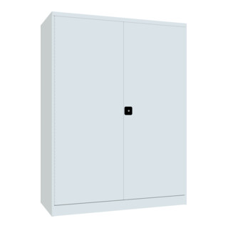 Pavoy Schwerlastschrank 1950x1470x630, Trennwand, 8 Fachböden a 120 kg, RAL 7035