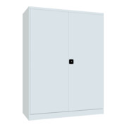 Pavoy Schwerlastschrank 1950x1470x630, Trennwand, 8 Fachböden a 120 kg, RAL 7035