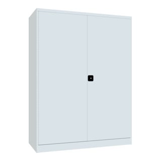 Pavoy Schwerlastschrank 1950x1470x630, Trennwand, 8 Fachböden a 200 kg, RAL 7035