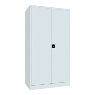 Pavoy Schwerlastschrank, 3 Fachböden a 120 kg, 4 Schubladen, Ral 7035