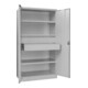 Pavoy Schwerlastschrank, 3 Fachböden a 200 kg, 2 Schubladen, RAL 7035-4