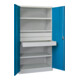 Pavoy Schwerlastschrank, 3 Fachböden a 200 kg, 3 Schubladen a 125 mm, Ral 7035/5012-3