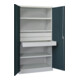 Pavoy Schwerlastschrank, 3 Fachböden a 200 kg, 3 Schubladen a 125 mm, Ral 7035/7016-3