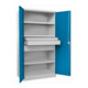 Pavoy Schwerlastschrank, 3 Fachböden a 200 kg, 3 Schubladen, RAL 7035/5012-4