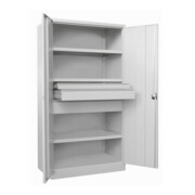 Pavoy Schwerlastschrank, 3 Fachböden a 200 kg, 3 Schubladen, RAL 7035-2