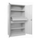 Pavoy Schwerlastschrank, 3 Fachböden a 200 kg, 3 Schubladen, RAL 7035-5