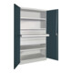 Pavoy Schwerlastschrank, 3 Fachböden a 200 kg, 5 Schubladen, RAL 7035/7016-3