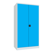 Pavoy Schwerlastschrank, Trennwand, 6 Fachböden a 120 kg, 4 Schubladen, RAL 7035/5012