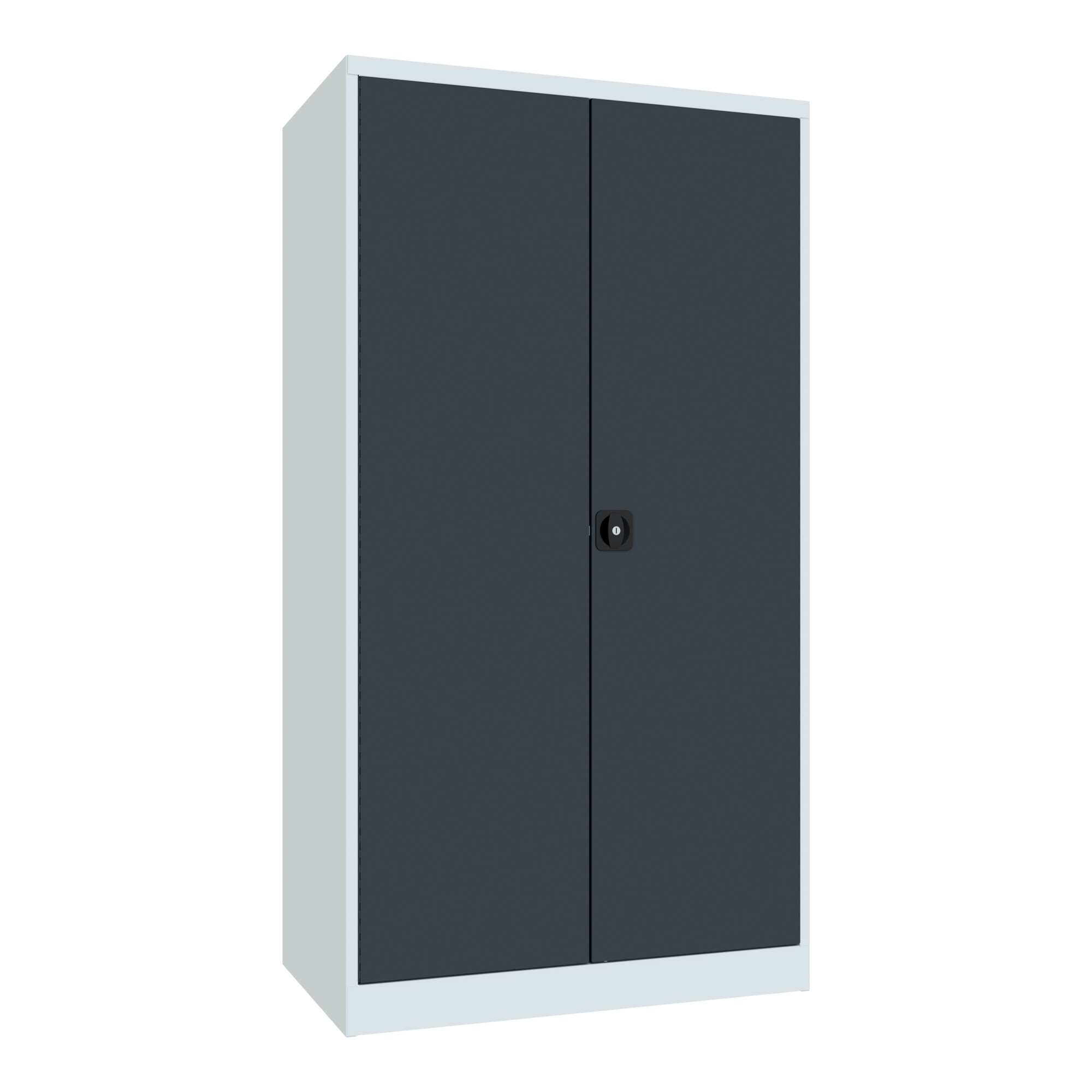 Pavoy Schwerlastschrank, Trennwand, 6 Fachböden a 200 kg, 6 Schubladen, RAL 7035/7016