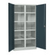Pavoy Schwerlastschrank, Trennwand, 8 Fachböden a 200 kg Traglast, RAL 7035/7016-3