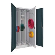 Pavoy Stahl-Vertikalauszugsschrank, 1950x1000x600, 3 Auszüge, RAL 7035/7016