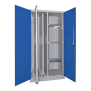 Pavoy Stahl-Vertikalauszugsschrank , Trennwand, 2 Auszüge, 3 Böden, RAL 7035/5010