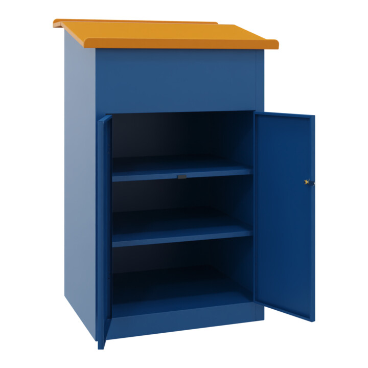Pavoy Stehpult geschlossen, 1200x700x600 mm, RAL 5010