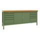 Pavoy Werkbank, 2000x700x900 mm, 2 Schubladenblöcke, 1 Schrank, RAL 6011