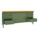Pavoy Werkbank, 2000x700x900 mm, 2 Schubladenblöcke, 1 Schrank, RAL 6011