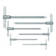 PB Swiss Tools 3-Voudige T-sleutels voor binnenzeskantbouten, set, Aantal sleutels: 5-1