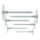 PB Swiss Tools 3-Voudige T-sleutels voor binnenzeskantbouten, set, Aantal sleutels: 5-1