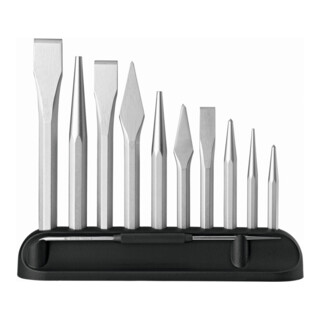 PB Swiss Tools Beitel- en drevelset in kunststof houder Speciale kwaliteit, Aantal gereedschappen: 11