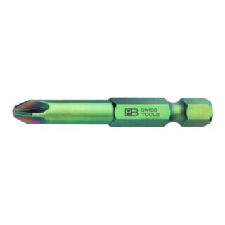 PB SWISS TOOLS Bit Precision per viti Pozidriv, gambo E 6,3, Dim. impronta a croce/L=1/95mm