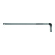 PB SWISS TOOLS Chiave maschio esagonale piegata, esecuzione lunga cromata, Esagono: 3/8"-1