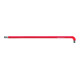 PB Swiss Tools Clé mâle coudée 6 pans 90°– 100° longue, avec tête sphérique et tige courte revêtement par poudre, Hexagonal: 2 mm-1